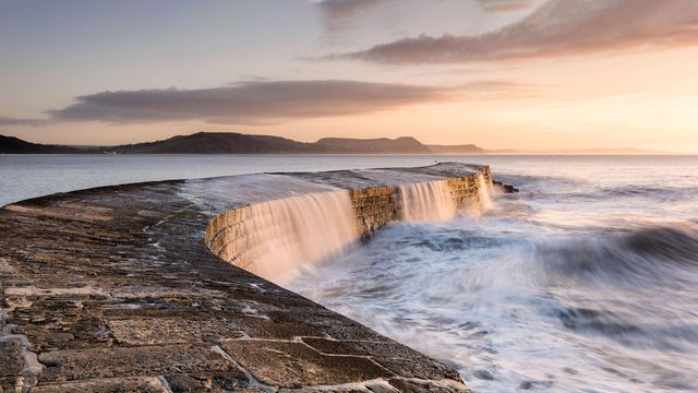 The Cobb breakwater, Lyme Regis, Dorset, England