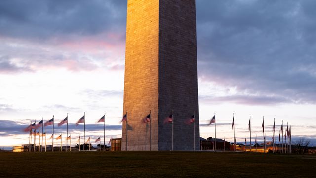 Sunset at the Washington Monument, Washington, DC