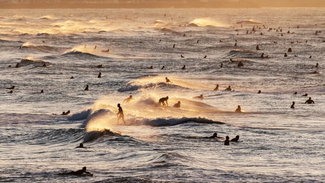 七里ヶ浜のサーファー, 神奈川 鎌倉