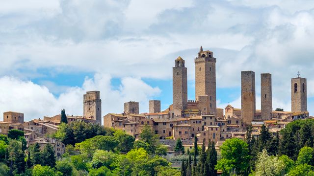 Torri medievali a San Gimignano, Siena