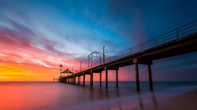 Brighton Jetty in Brighton, Adelaide, Australia