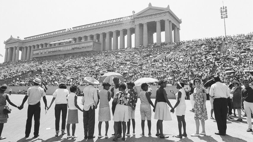 Freedom Sunday rally, Soldier Field, Chicago, Illinois, July 10, 1966