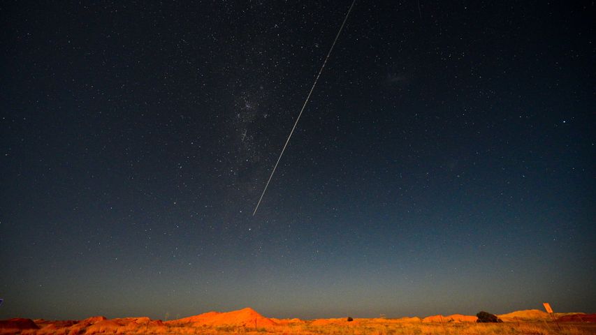 ｢はやぶさ 2 から切り離されたカプセル落下の瞬間｣オーストラリア, ウーメラ