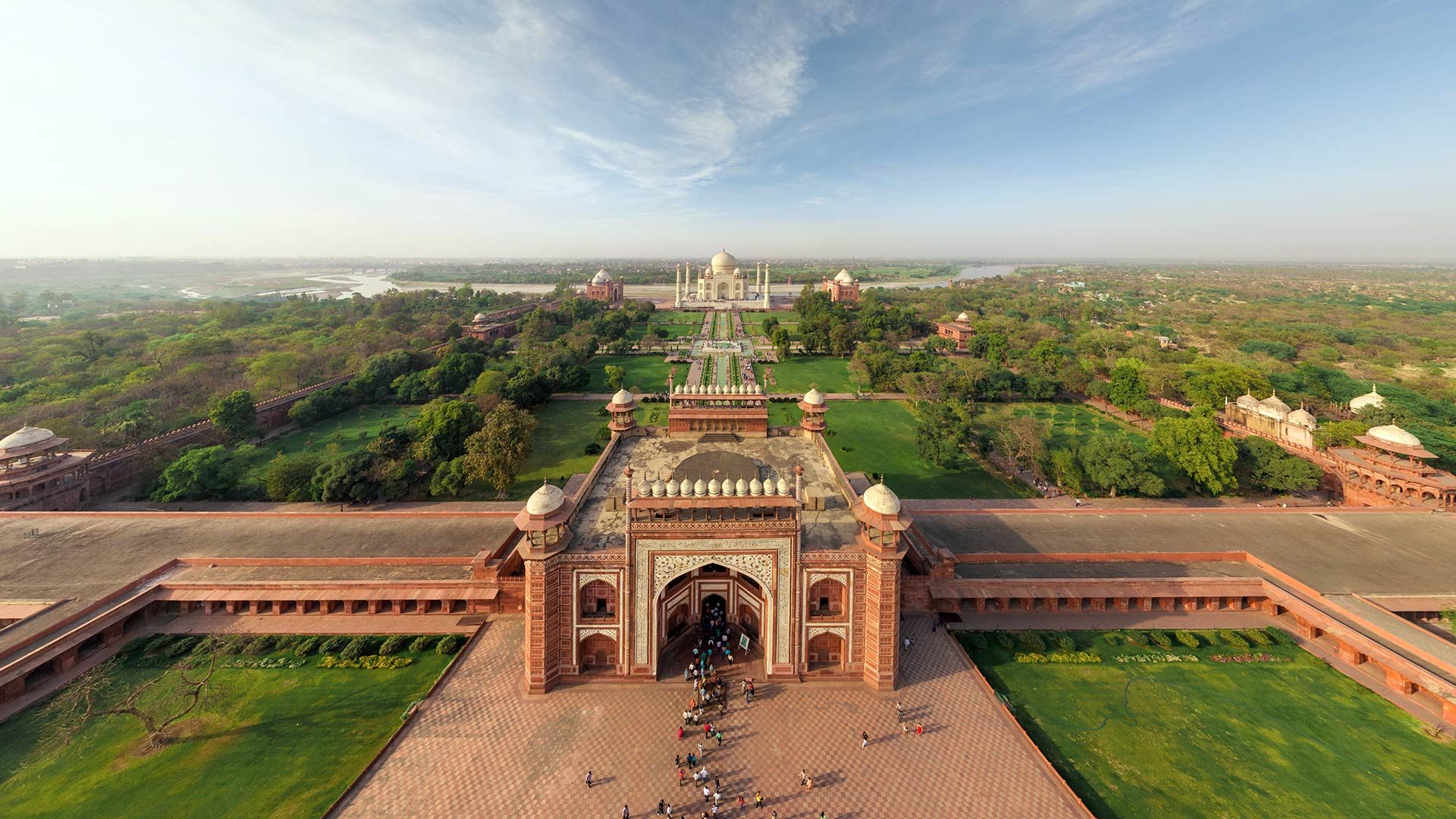 pakke skade hellig Aerial view of Taj Mahal in Agra, India - Bing Gallery