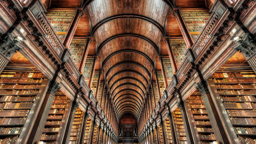 Bibliothèque du Trinity College de Dublin, Irlande