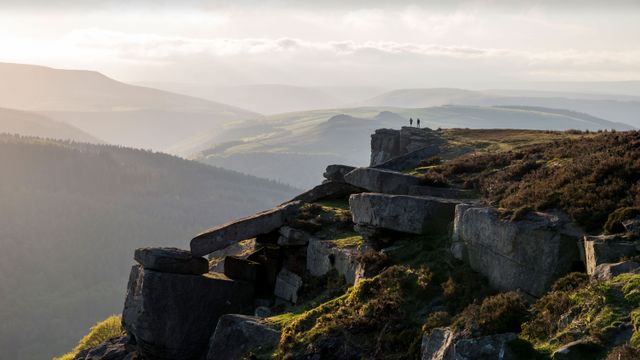 Bamford Edge, Derbyshire on a spring evening