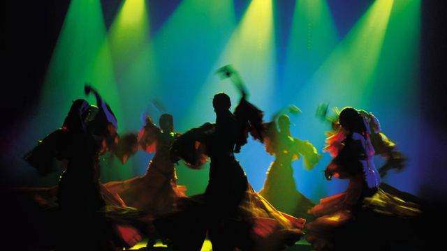 Flamenco dancers outside Palma de Majorca, Spain