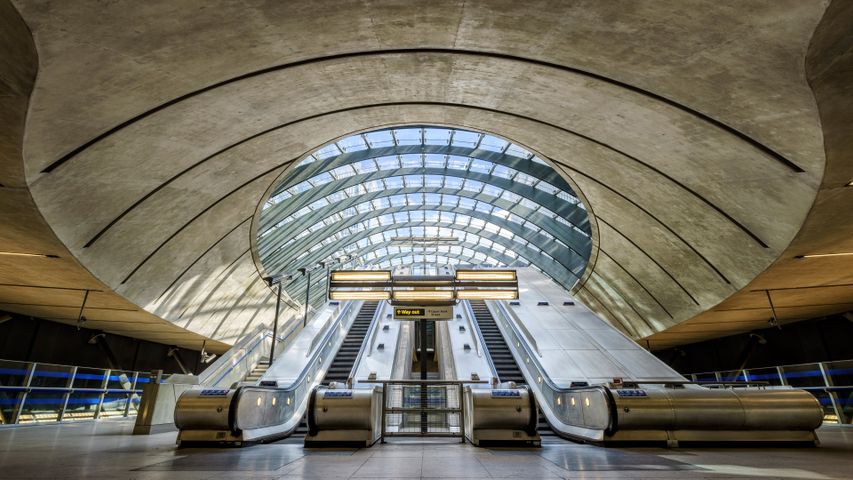 Canary Wharf underground station, London