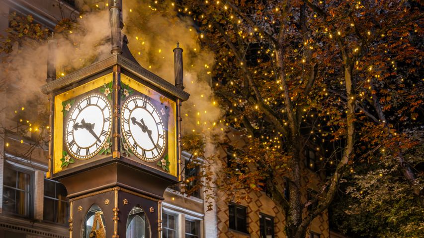 Gastown steam clock in Vancouver, British Columbia, Canada - Bing Gallery