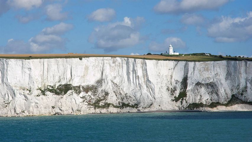 Los acantilados blancos de Dover, Inglaterra, Reino Unido
