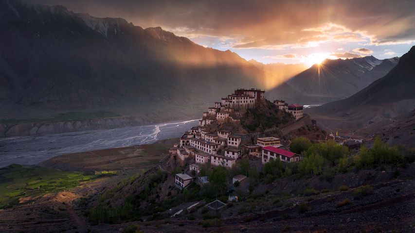 Key monastery at Spiti valley, Himachal Pradesh