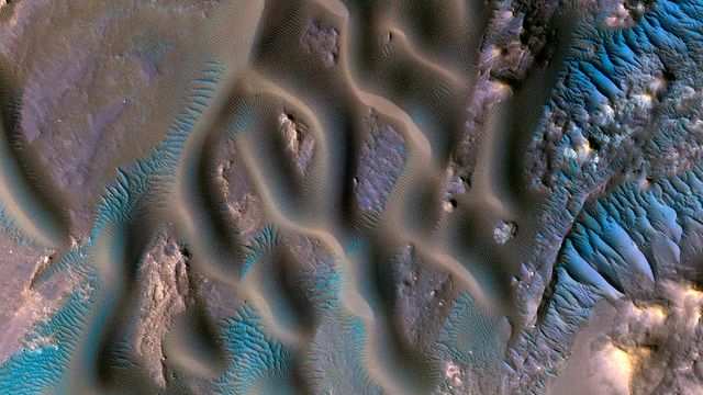 Cratère Gamboa, planète Mars