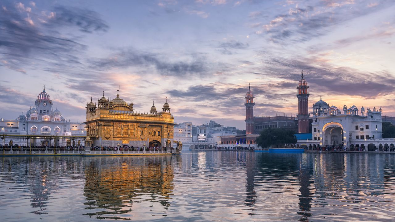 Golden Temple at dusk, Amritsar