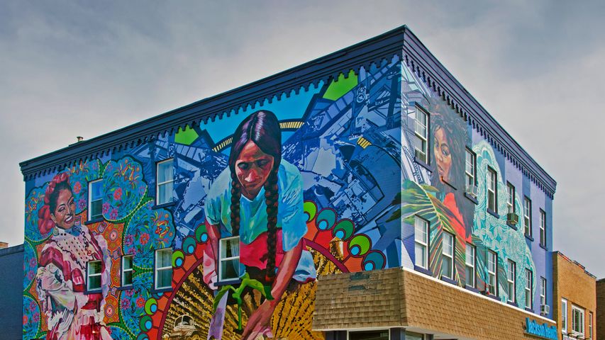 Mural by Betsy Casañas in Buffalo, New York