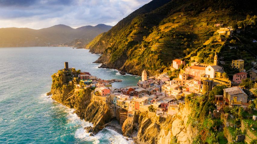 Village of Vernazza, Cinque Terre, Liguria, Italy
