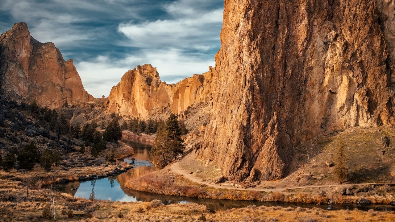 史密斯岩州立公园俄勒冈州美国