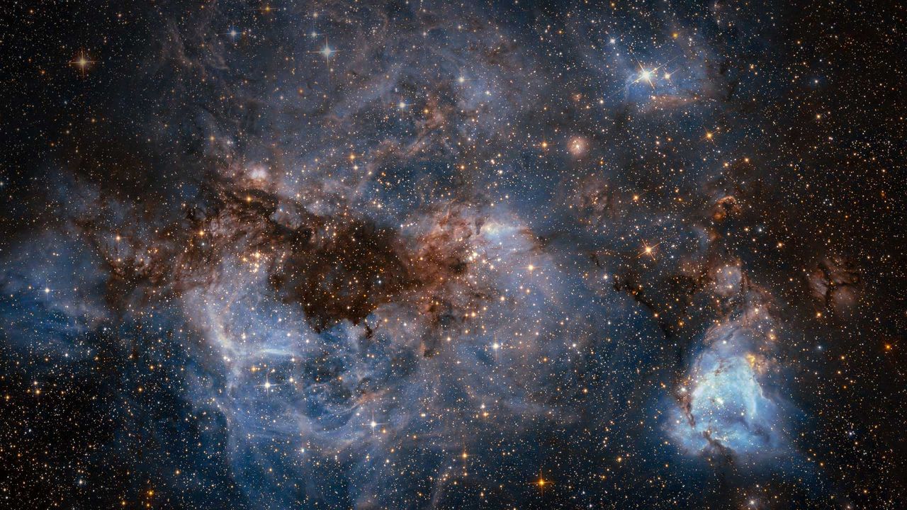 The Large Magellanic Cloud, photographed by the Hubble Space Telescope