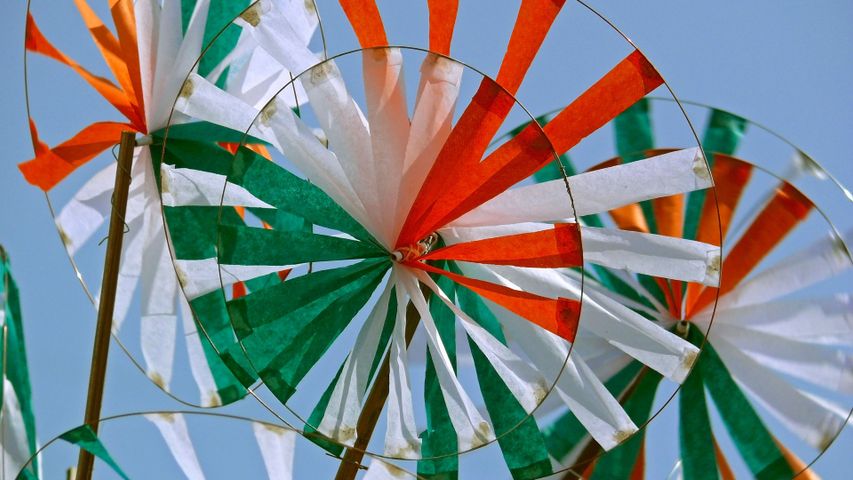 Indian flags selling on Independence Day
