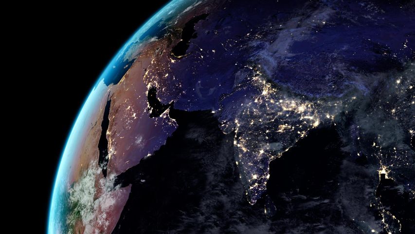 Earth at night