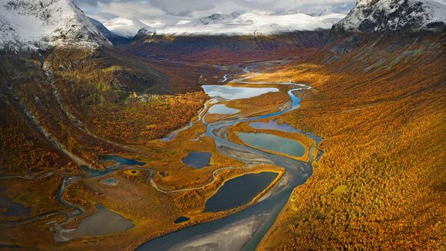 Rapa Valley in Sarek National Park, Sweden