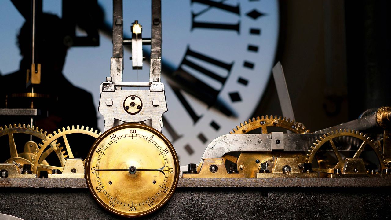 Interior del reloj de Gobernación, en la Puerta del Sol, Madrid