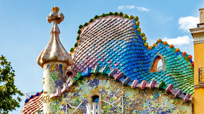 Casa Batlló in Barcelona, Catalonia, Spain