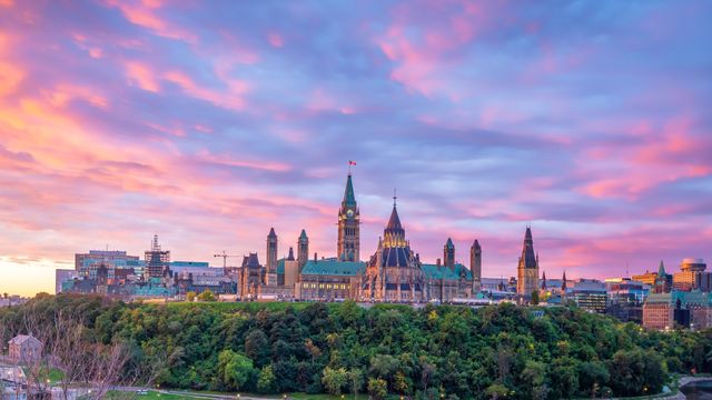 Parliament Hill in Ottawa, Ontario, Canada