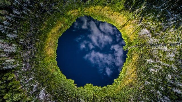 Small lake in Karula National Park, Valgamaa County, Estonia