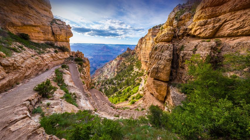 Sentiero South Kaibab nel Parco Nazionale del Grand Canyon, Arizona, Stati Uniti