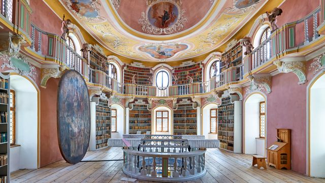 Alte Bibliothek, Kloster Sankt Mang, Füssen, Bayern