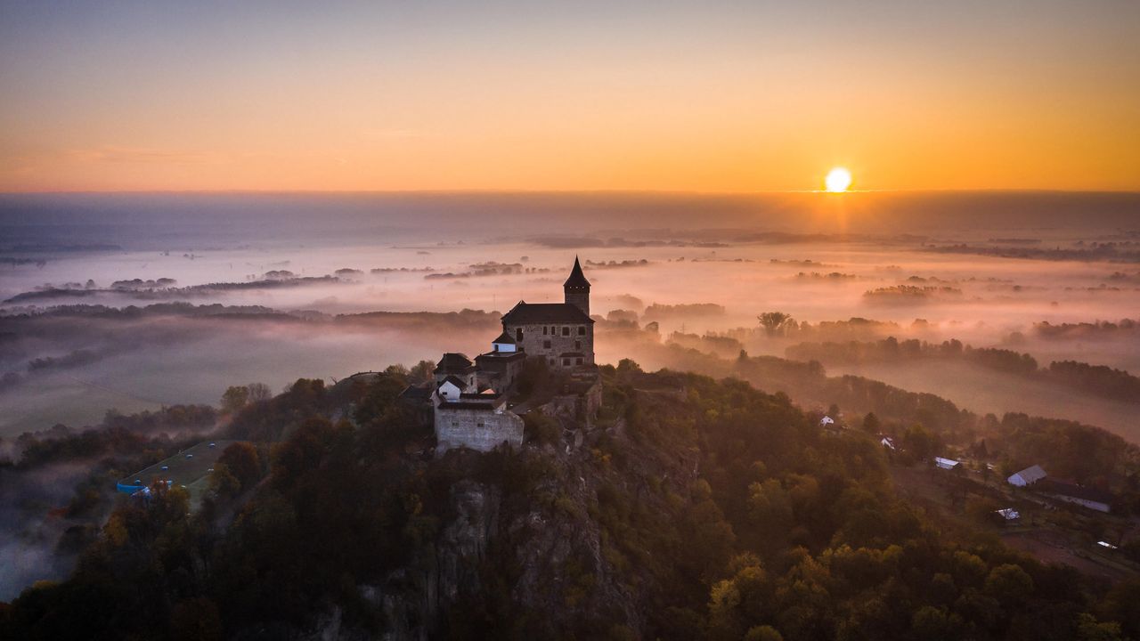 Kunětická hora Castle, Bohemia, Czechia
