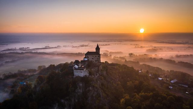 Kunětická hora Castle, Bohemia, Czechia