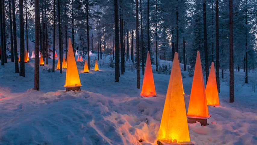 Parque do Papai Noel em Rovaniemi, Lapônia, Finlândia