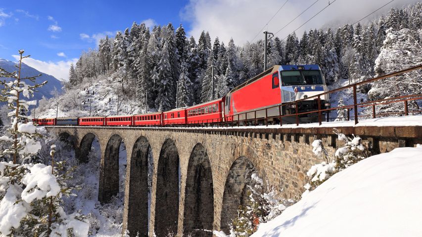 Trains On Bridges Premium 4k Windows 10 Theme 