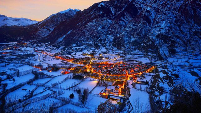 The village of Benasque, Huesca, Spain
