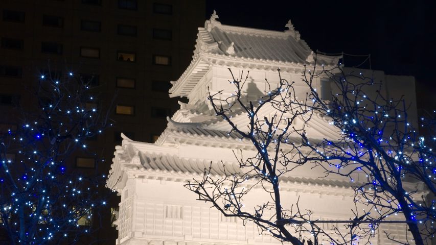 お城の雪像, 北海道 札幌市