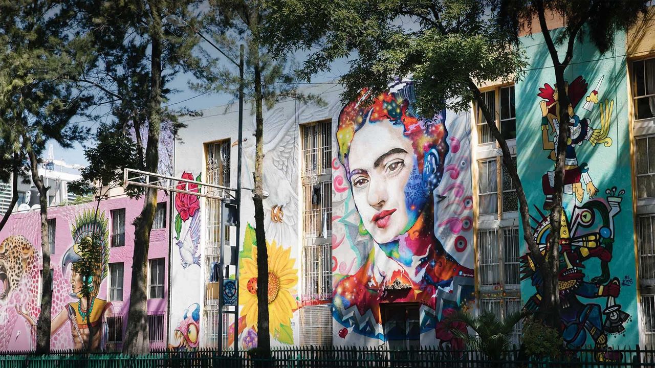 フリーダ・カーロの壁画｣メキシコ, メキシコシティ - Bing