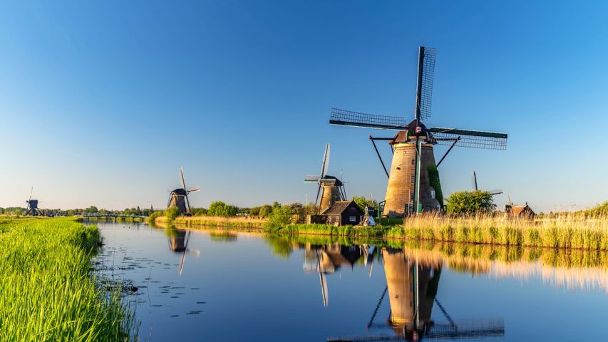 Windmühlen, Kinderdijk, Niederlande