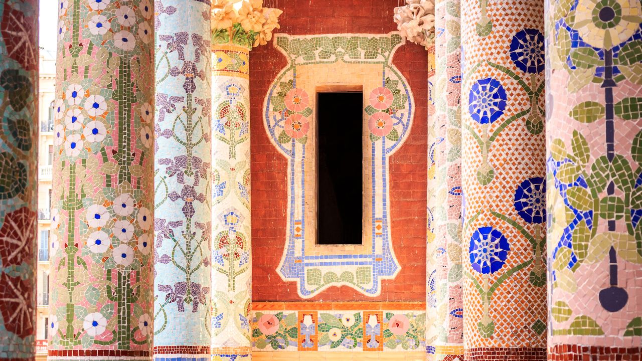 Balcón del Palau de la Música, Barcelona, Cataluña