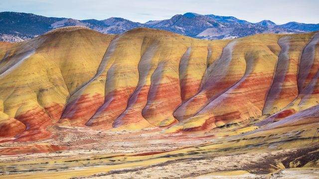 The Painted Hills in John Day Fossil Beds National Monument, Oregon