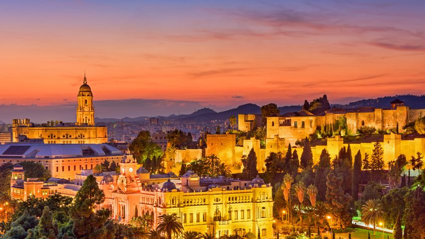 Old town of Málaga, Spain