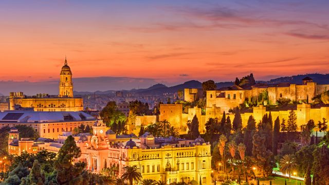 Old town of Málaga, Spain