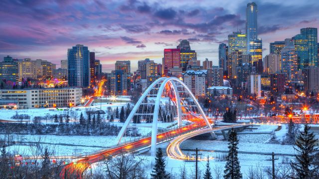 Walterdale Bridge in Edmonton, Canada