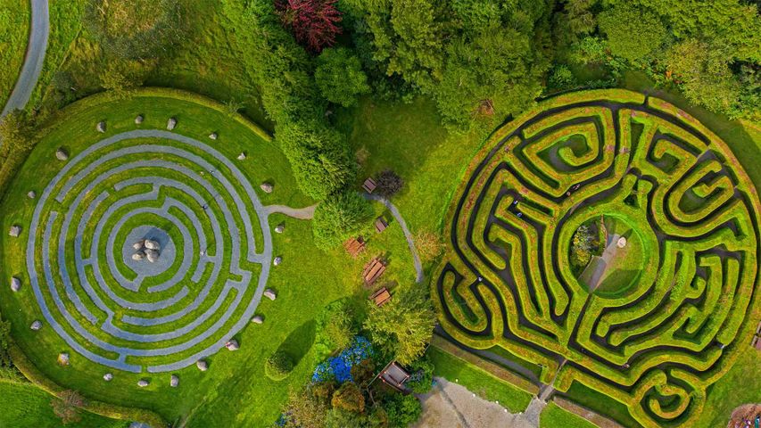 Greenan Maze dans le comté de Wicklow, Irlande