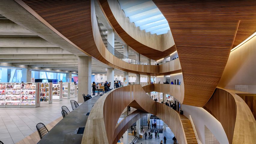 The Calgary Central Library, also known as the Calgary New Central Library