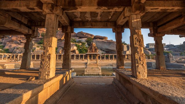 Pushkarani, Sri Krishna Temple, Hampi, Karnataka