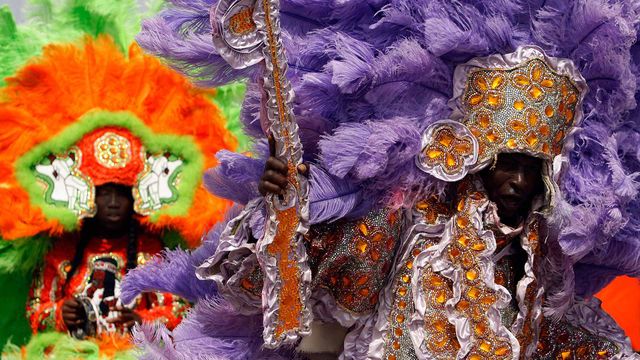 「マルディグラ・インディアン」米国ルイジアナ州, ニューオリンズ