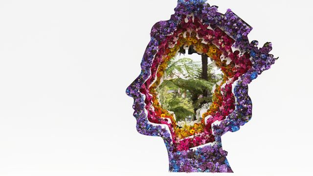 Floral display in honour of HM Queen Elizabeth II