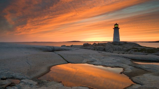 Phare de Peggys Cove, Nouvelle-Écosse, Canada