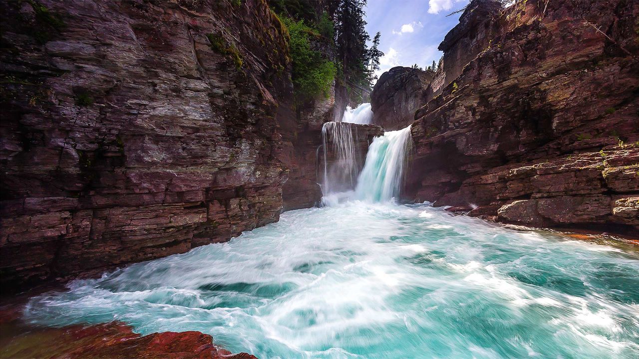 Cascades St Mary, Parc national des Glaciers, Montana